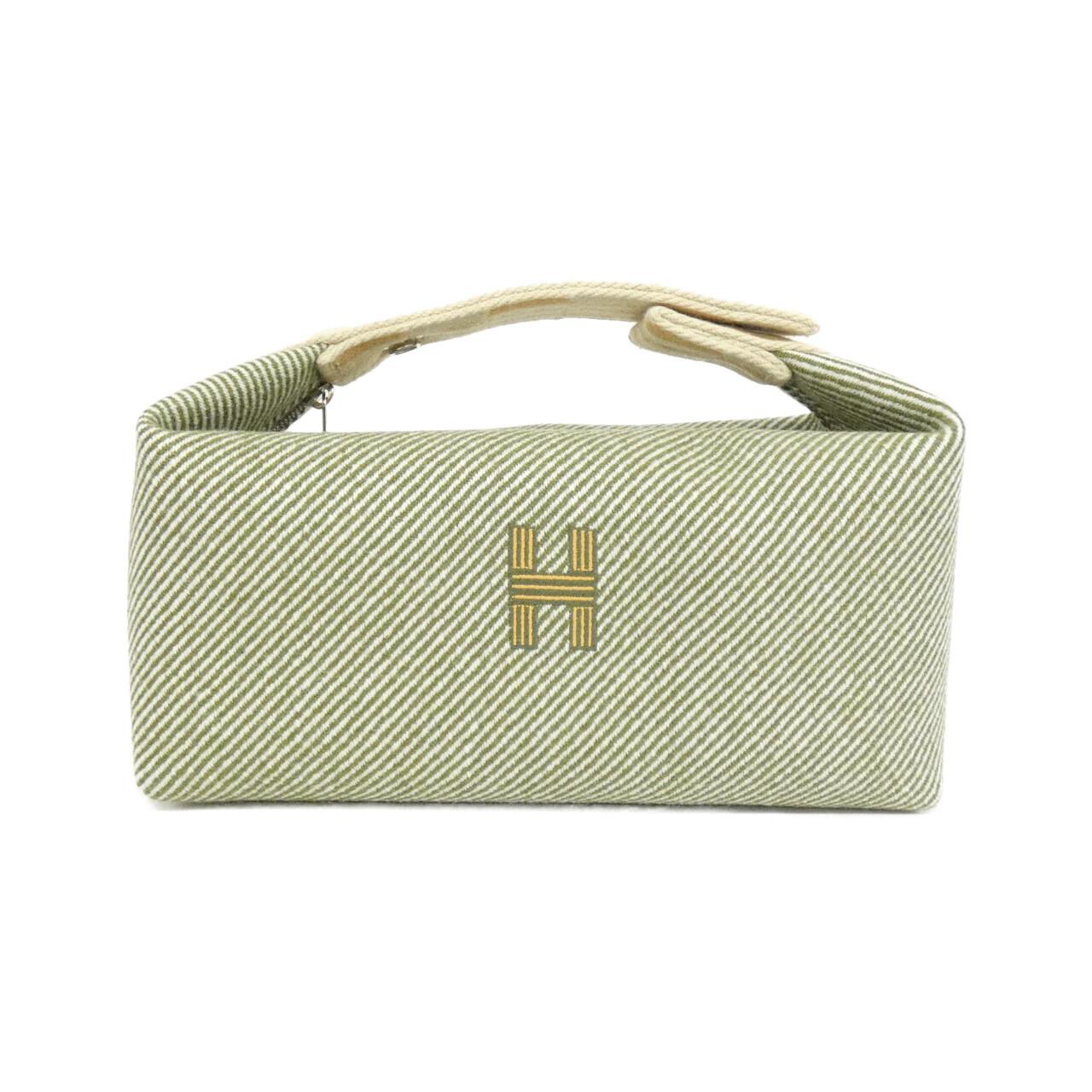 Hermès H NATTE Bridée à PM Wool Pouch