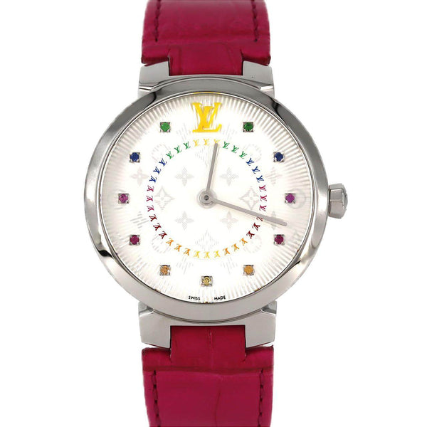 Louis Vuitton Tambour Slim 11P Stainless Steel