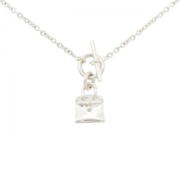 Hermes Amulette Birkin 925 Silver Necklace