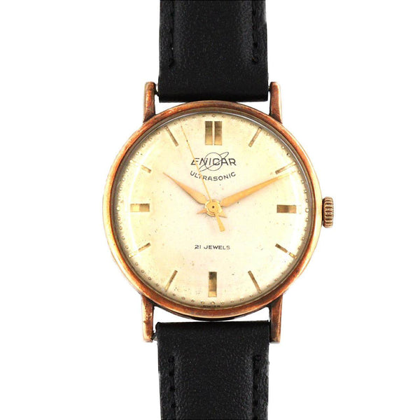 Enicar Ultrasonic Au585 Manual Winding Watch