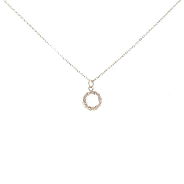 Vendome K10 Yellow Gold Quartz Necklace