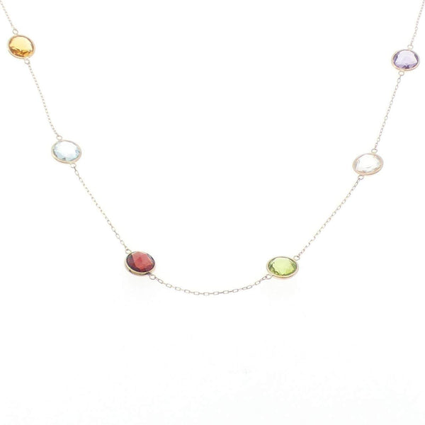 Au750 Color Stone Necklace