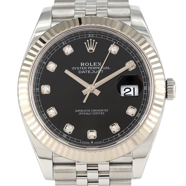 Rolex Datejust Stainless Steel White Gold Automatic