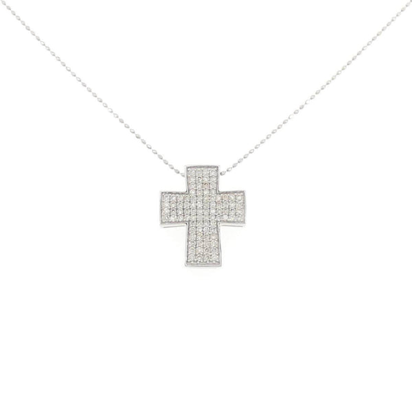 Au750 Cross Diamond Necklace