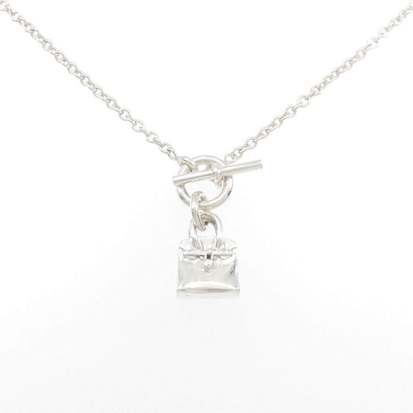 Hermes Amulette Birkin 925 Silver Necklace