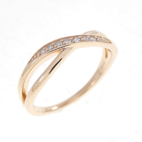 4℃ K10 Pink Gold Diamond Ring