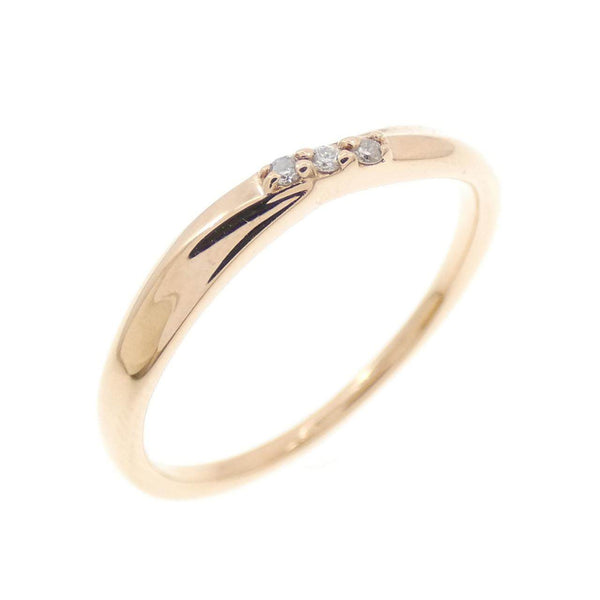 4°C K10 Pink Gold Diamond Ring