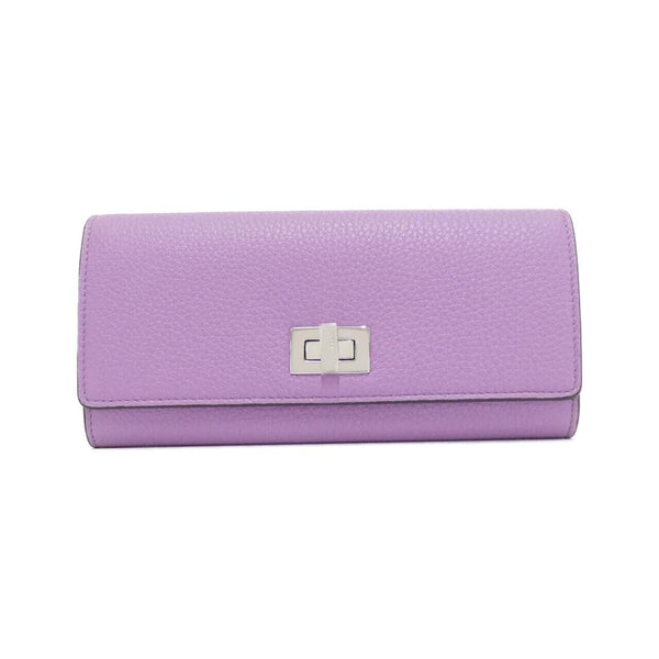 Fendi Peekaboo Calf Long Bifold Wallet