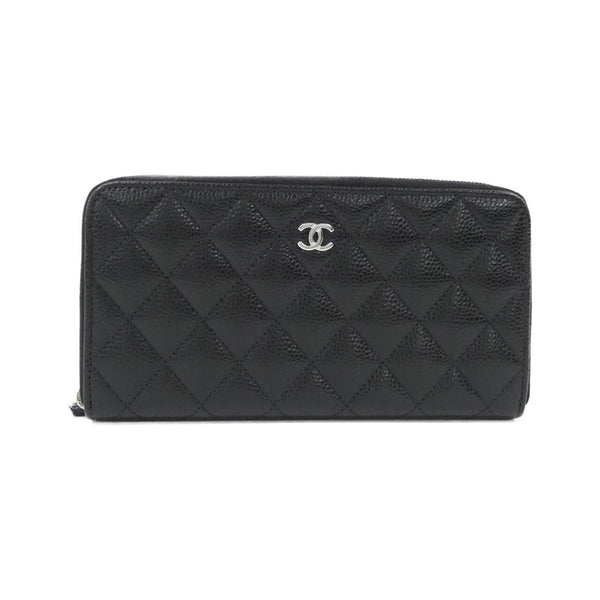 Chanel Timeless Classic Caviar Skin Long Wallet