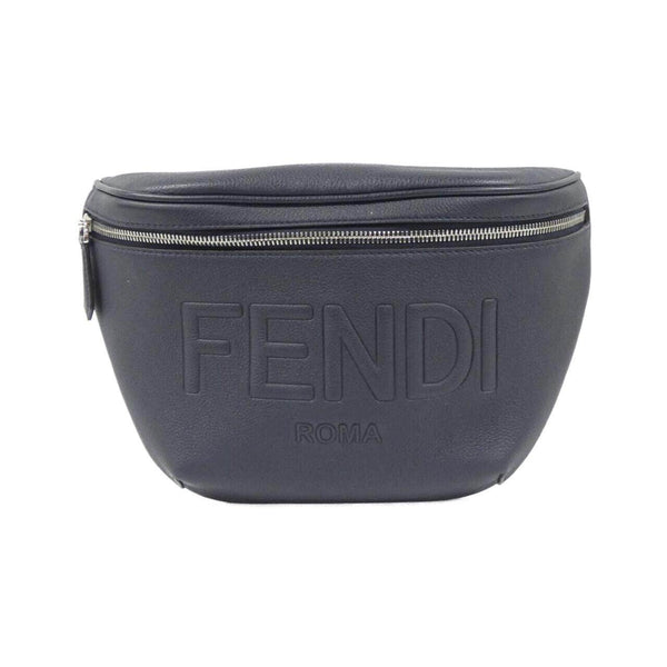 Fendi Shadow Diagonal Leather Shoulder Bag