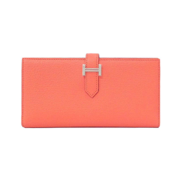 Hermes Bearn Souffle Chevre Long Bifold Wallet