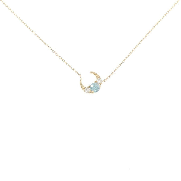 Star Jewelry Au750 Zircon Diamond Necklace