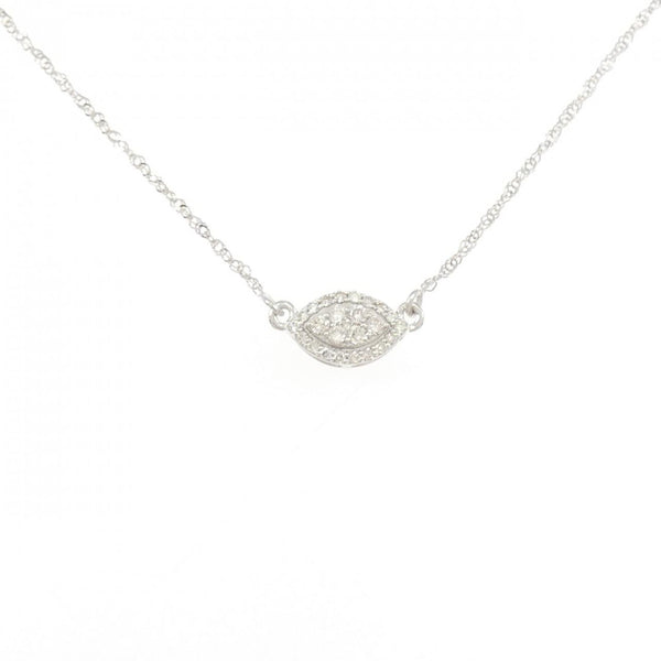 Au750 White Gold Diamond Necklace