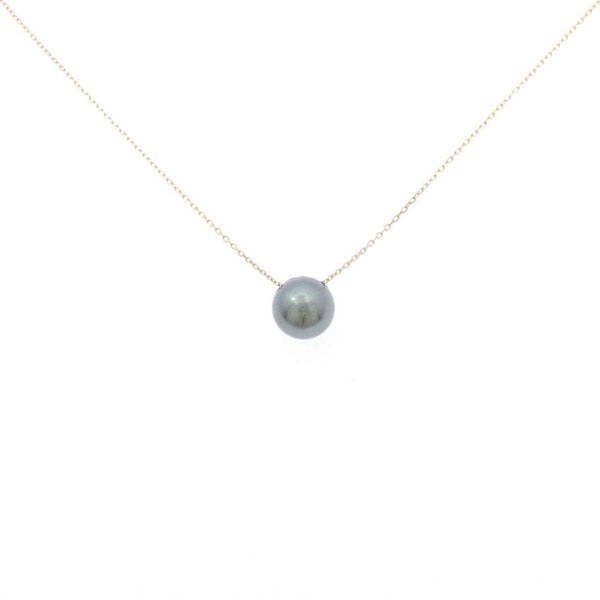 Au750 Black South Sea Pearl Necklace