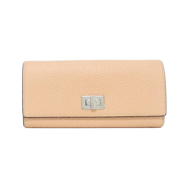 Fendi Peekaboo Calf Long Bifold Wallet