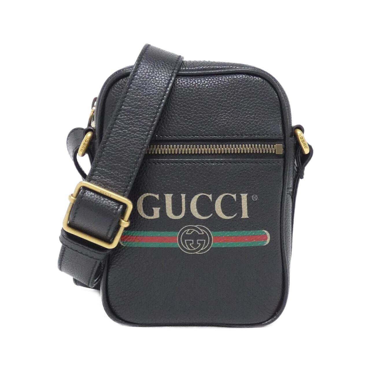 Gucci GUCCI PRINT Leather Shoulder Bag
