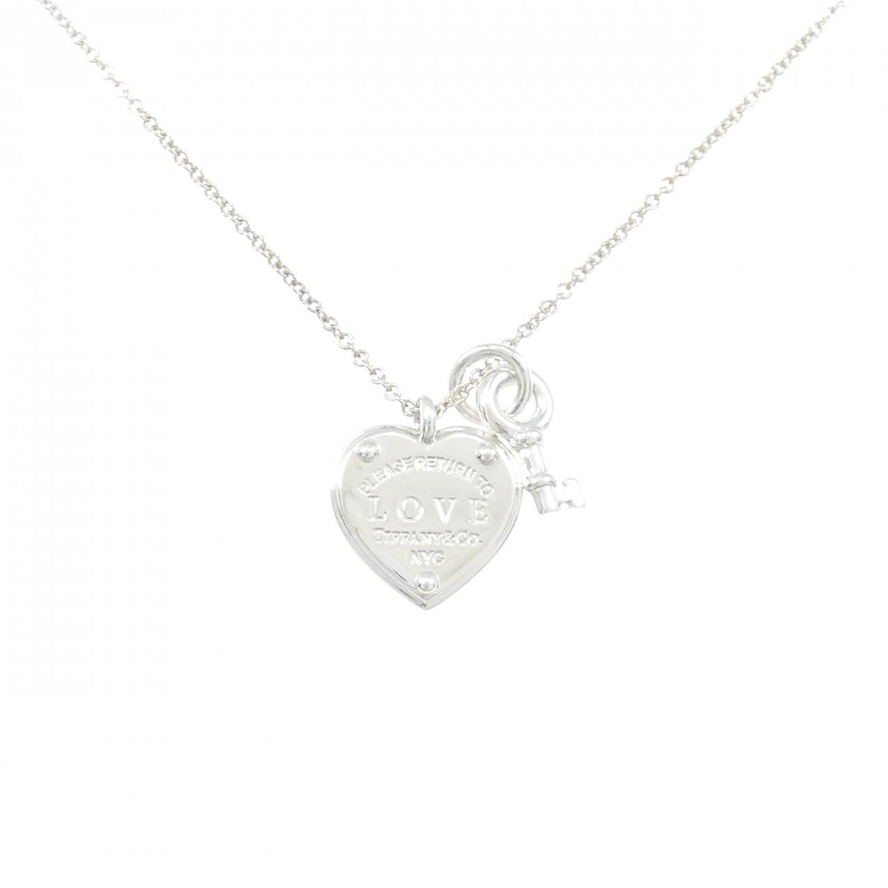 Tiffany Return to Tiffany Love Heart Tag Key 925 Necklace