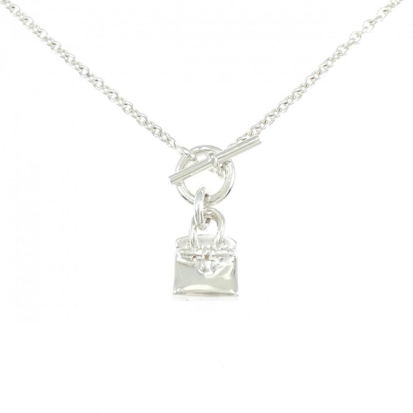 Hermes Amulette Birkin 925 Silver Necklace
