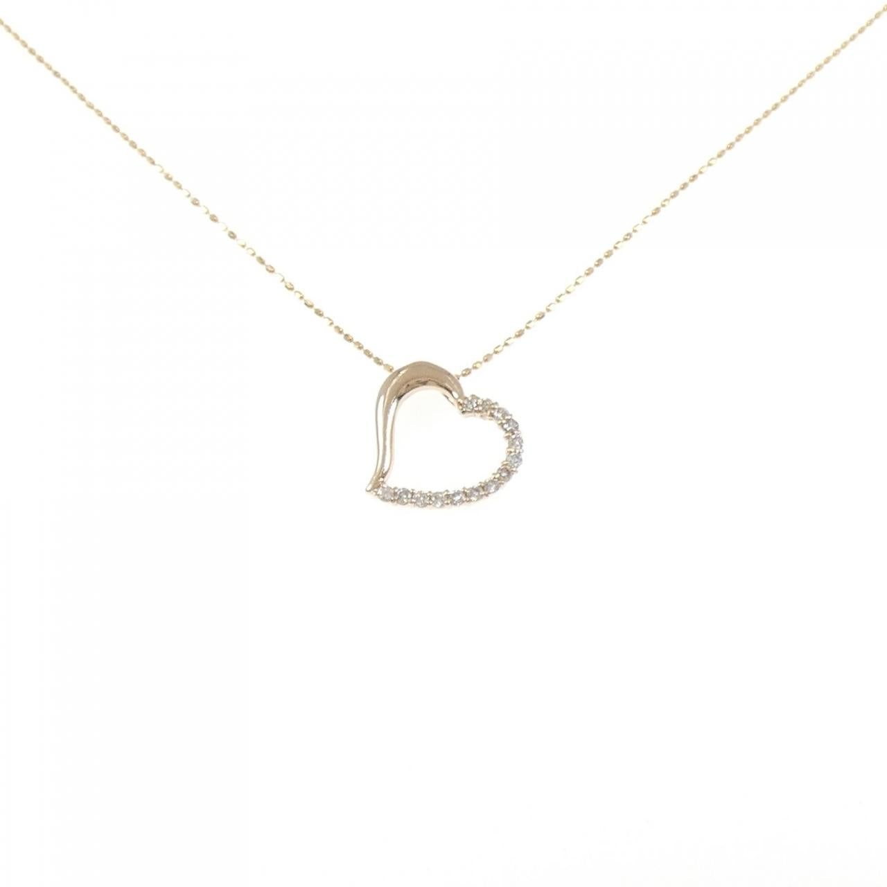 Au750 Heart Diamond Necklace