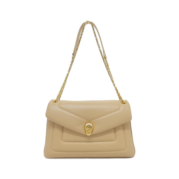 Bvlgari SERPENTI REVERSE Leather Shoulder Bag