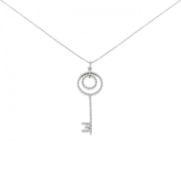 Au750 White Gold Diamond Necklace