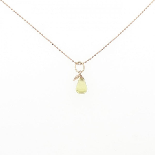 Nojess K10 Pink Gold Glass Necklace