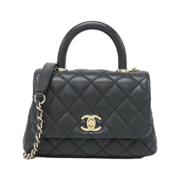 Chanel Coco Handle Grained Calfskin Handbag