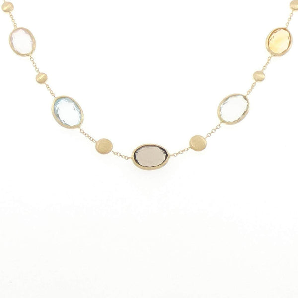 Au750 Amethyst Multi Stone Necklace