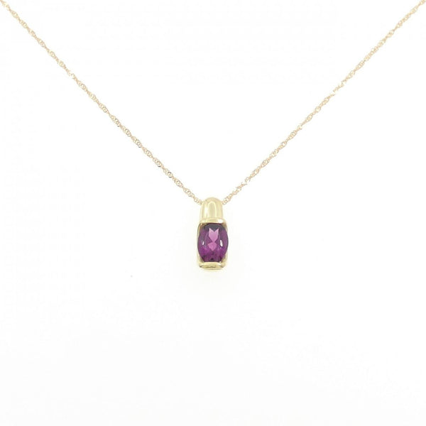 Au750 Garnet Necklace