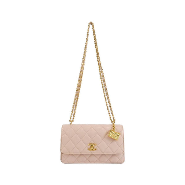 Chanel Caviar Skin Chain Clutch