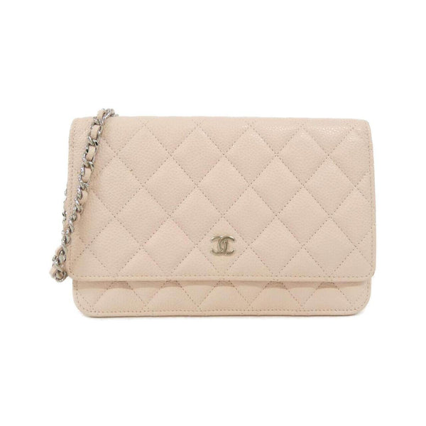 Chanel Timeless Classic Caviar Skin Chain Wallet