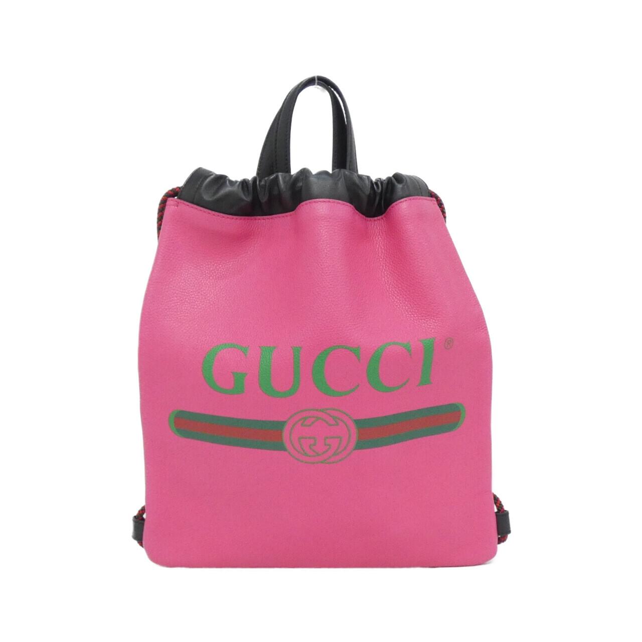 Gucci GUCCI PRINT Leather Backpack