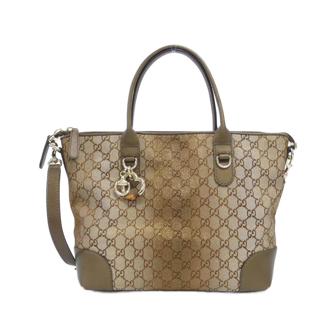 Gucci GG Canvas Leather Shoulder Bag
