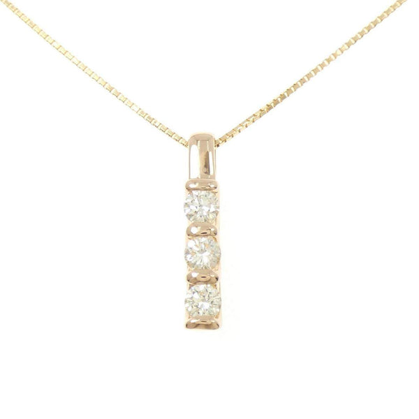 Au750 Pink Gold Diamond Necklace