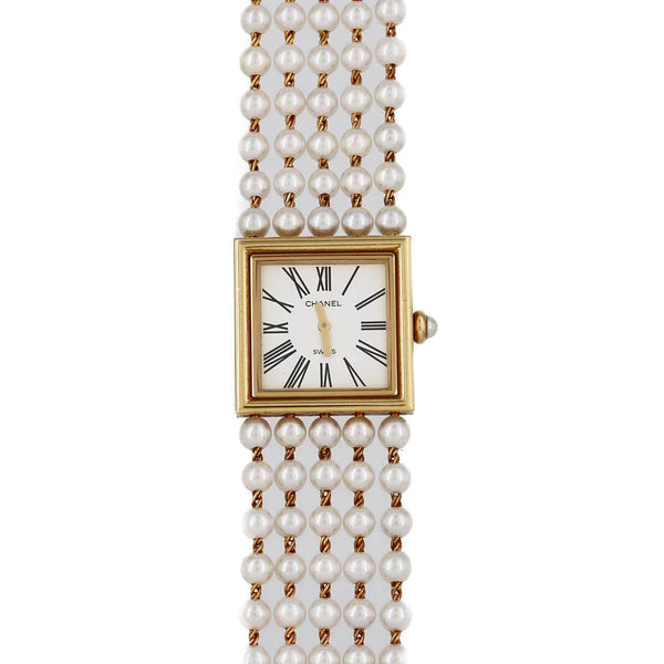 Chanel Mademoiselle Au750 Pearl Bracelet