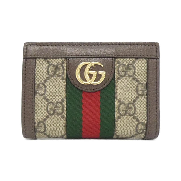 Gucci OPHIDIA GG Supreme Canvas Leather Wallet