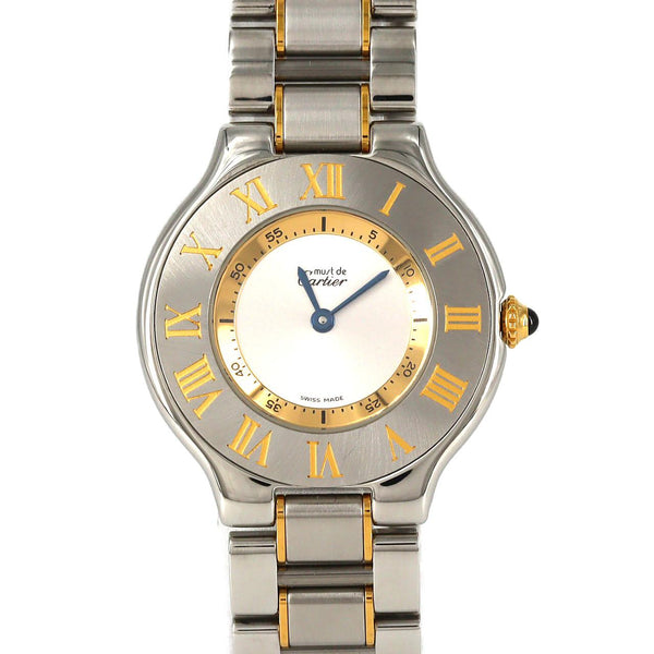 Cartier Must21 Stainless Steel Yellow Gold Quartz