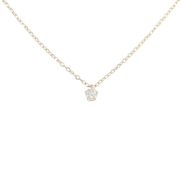 K10 Pink Gold Diamond Necklace