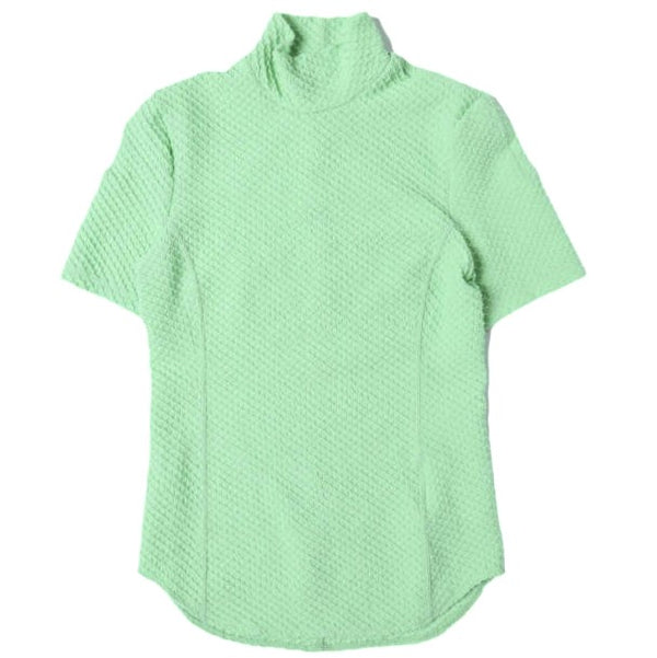 Mame Kurogouchi Shirring Jersey Jacquard High Neck Top