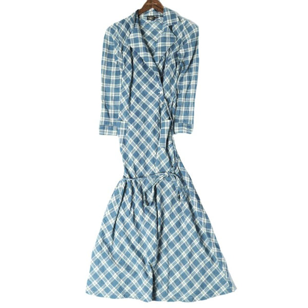 RRL Plaid Cotton Voile Dress