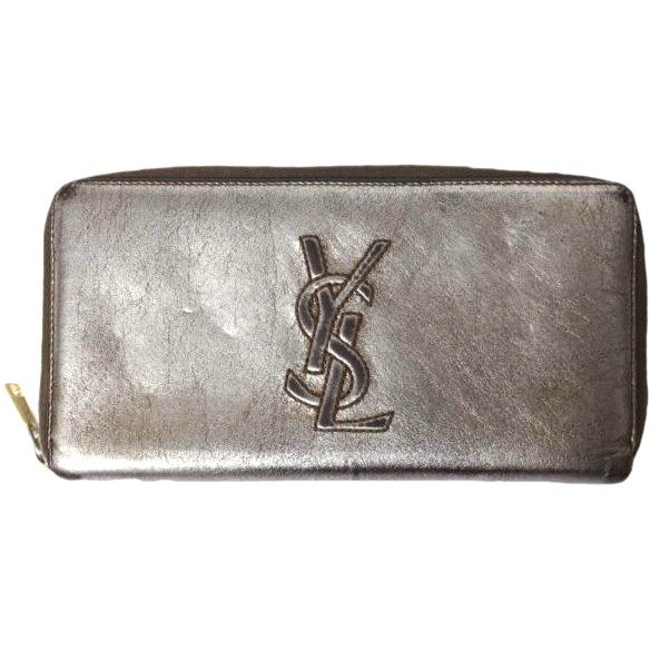 Yves Saint Laurent Cassandra Leather Long Wallet