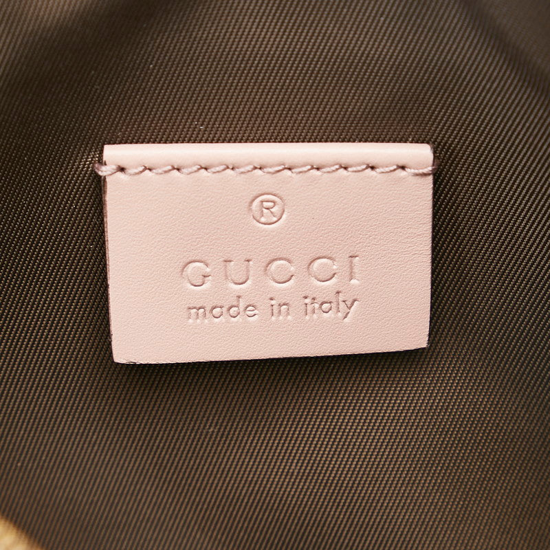 Gucci Leather Ribbon Cosmetic Case 431409 in Very Good Condition