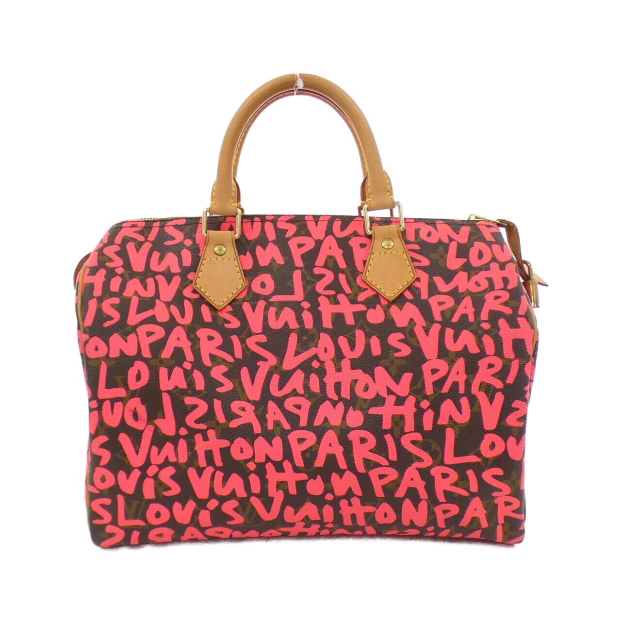 Louis Vuitton Monogram Graffiti Speedy Boston Bag