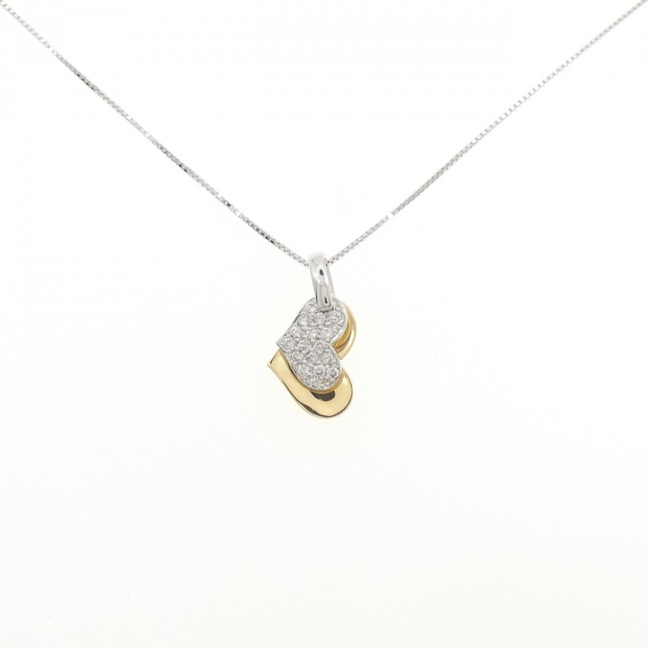 Au750 Heart Diamond Necklace