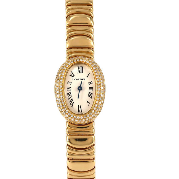 Cartier Mini Baignoire Yellow Gold Quartz