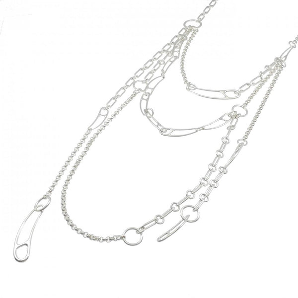 Hermes Chaine D'Ancre Punk Multi 925 Silver Necklace