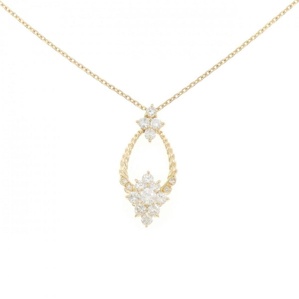 Au750 Flower Diamond Necklace