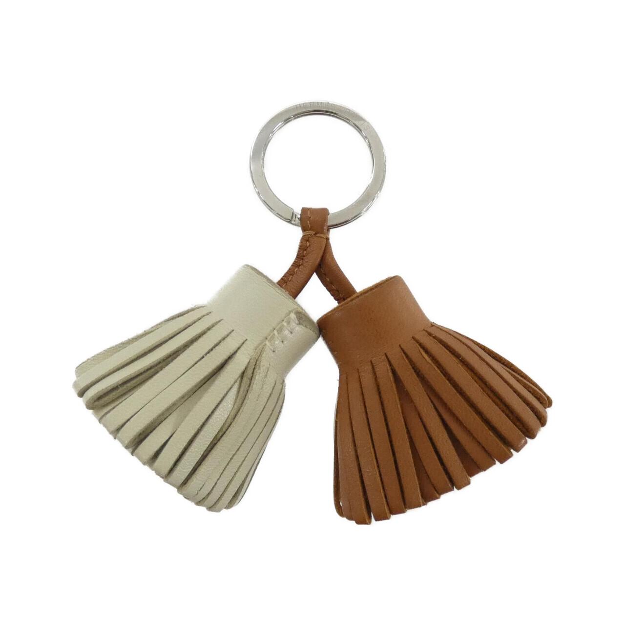 Hermes Carmen Uno Dos Agneau Milo Keyring