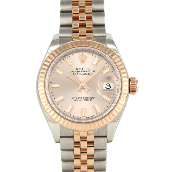 Rolex Datejust Stainless Steel Pink Gold Automatic