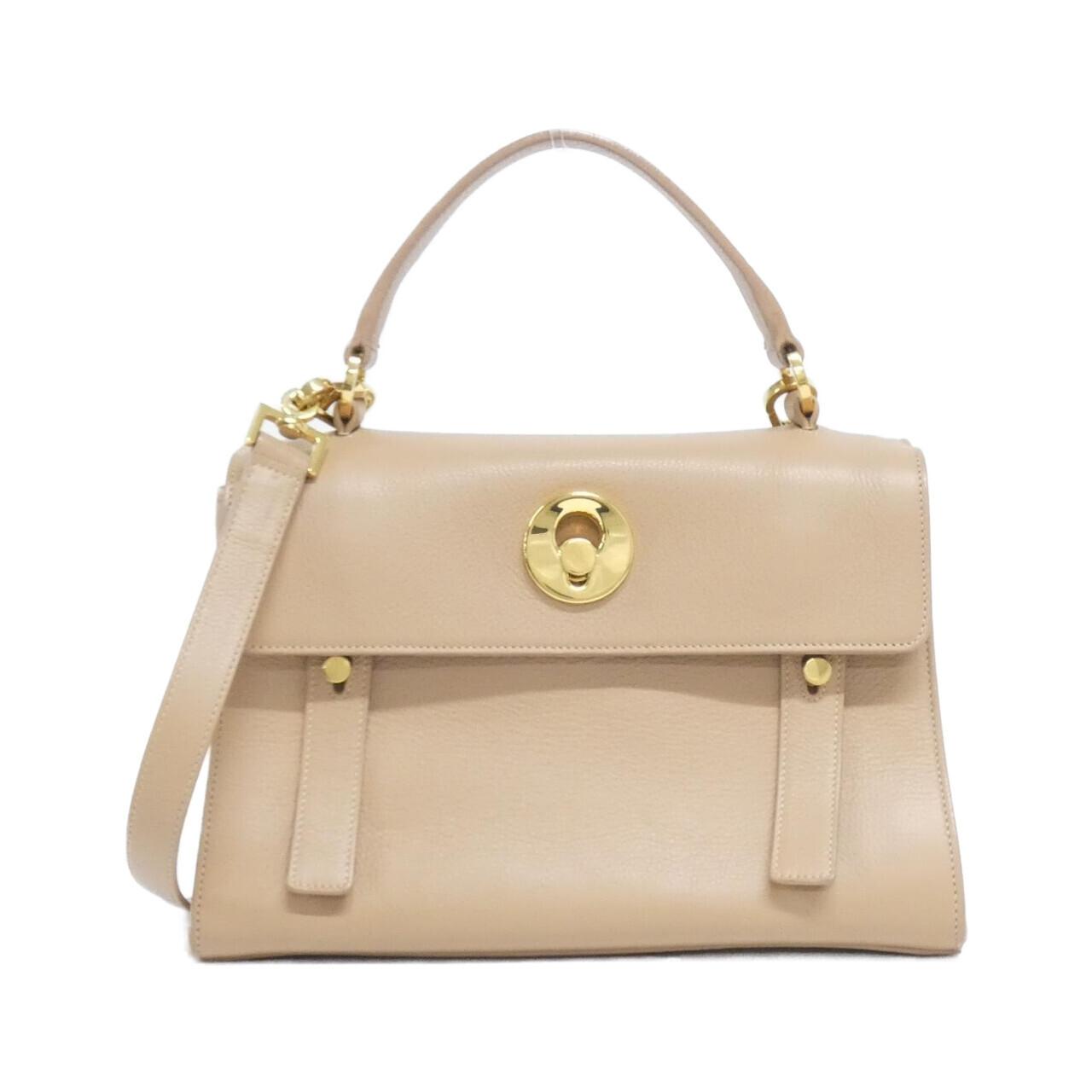 Saint Laurent Muse Two Mini Leather Canvas Bag